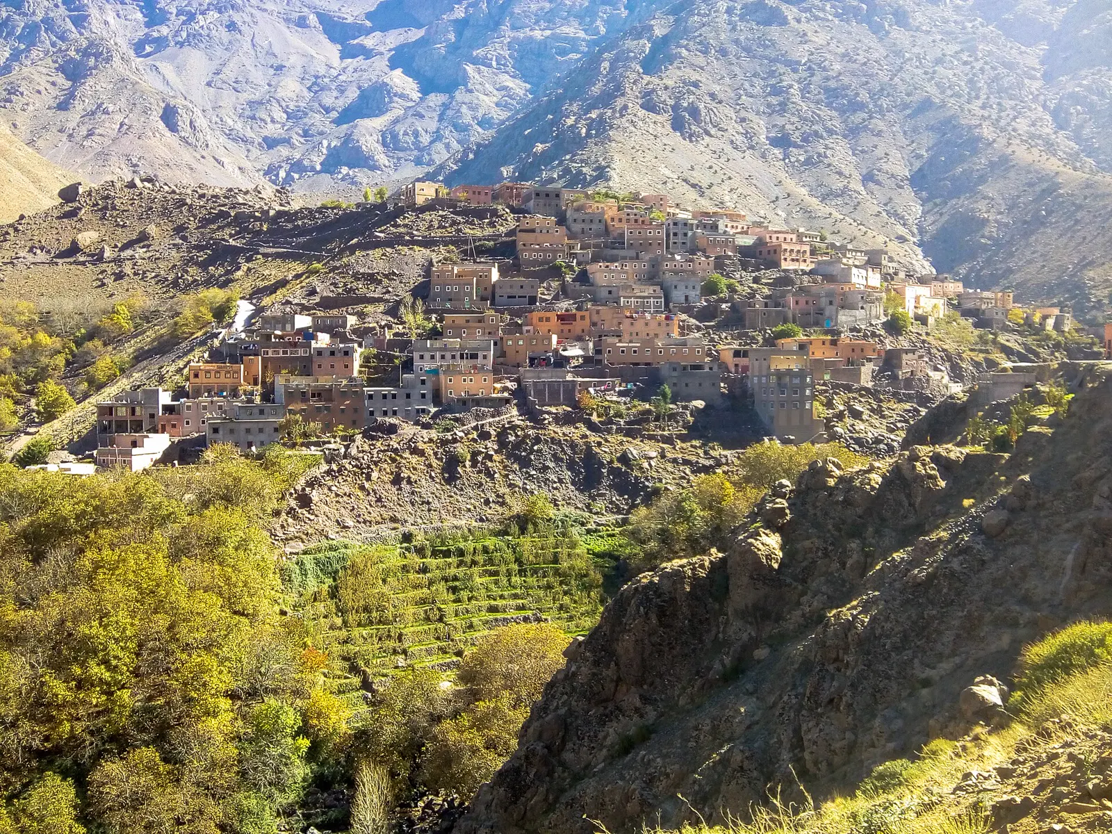 Imlil village in the High Atlas Mountains